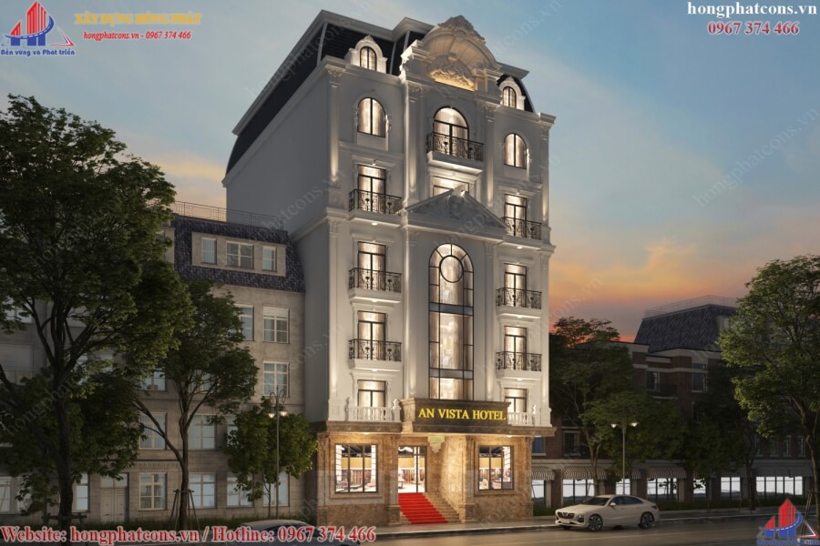 Tuyệt phẩm thiết kế xây dựng khách sạn tại Biên Hòa với phong cách hiện đại và sang trọng