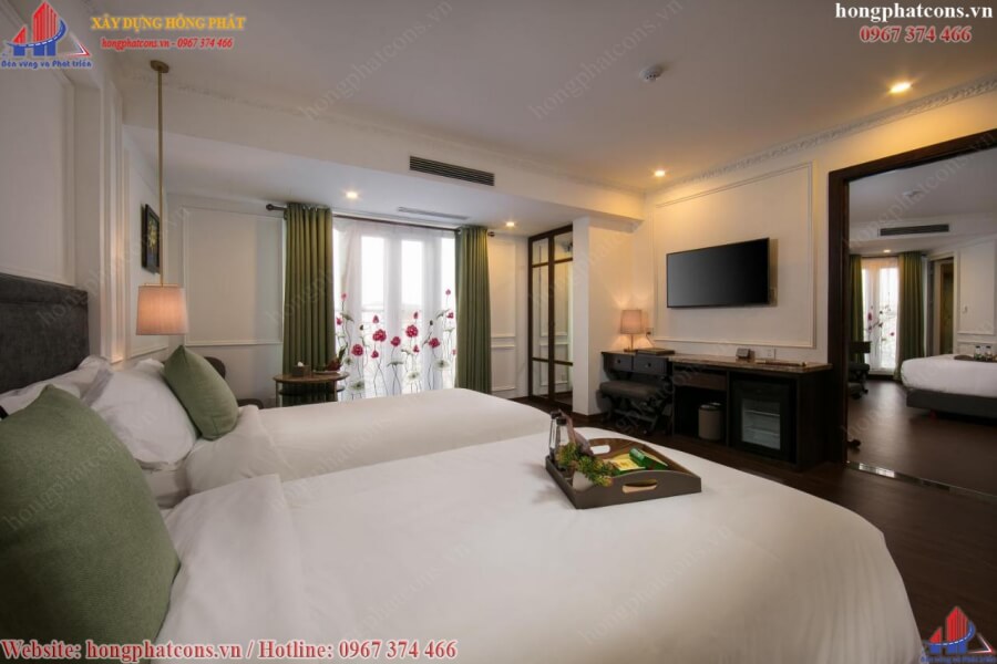 Cùng khám phá mẫu thiết kế xây dựng khách sạn tại Tân Phú đẹp lung linh