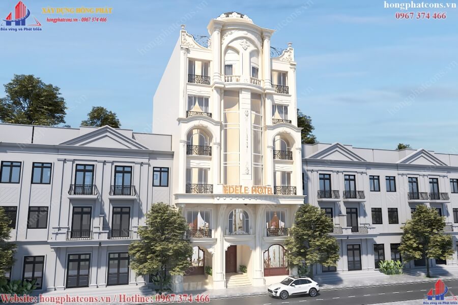 thiết kế xây dựng khách sạn tại long thành