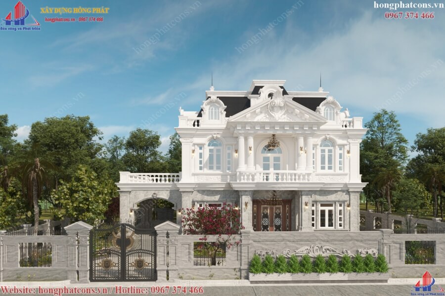 mẫu biệt thự đẹp 2 tầng