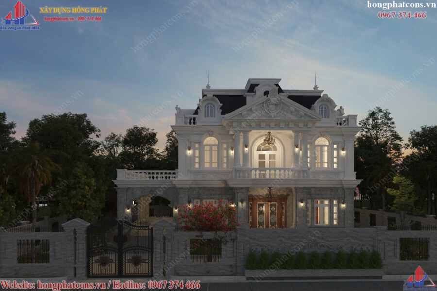 mẫu biệt thự đẹp 2 tầng