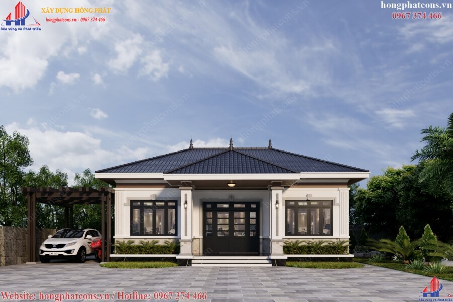 mẫu biệt thự mini 1 tầng mẫu biệt thự mini 1 tầng
