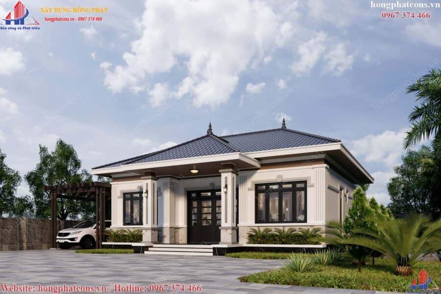 mẫu biệt thự mini 1 tầng mẫu biệt thự mini 1 tầng