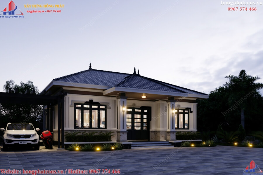 mẫu biệt thự mini 1 tầng mẫu biệt thự mini 1 tầng