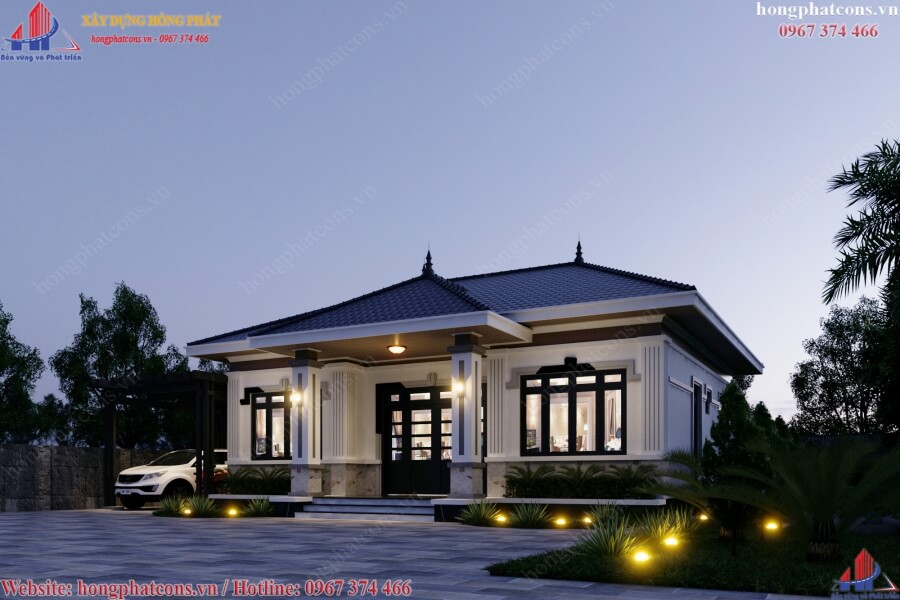 mẫu biệt thự mini 1 tầng mẫu biệt thự mini 1 tầng